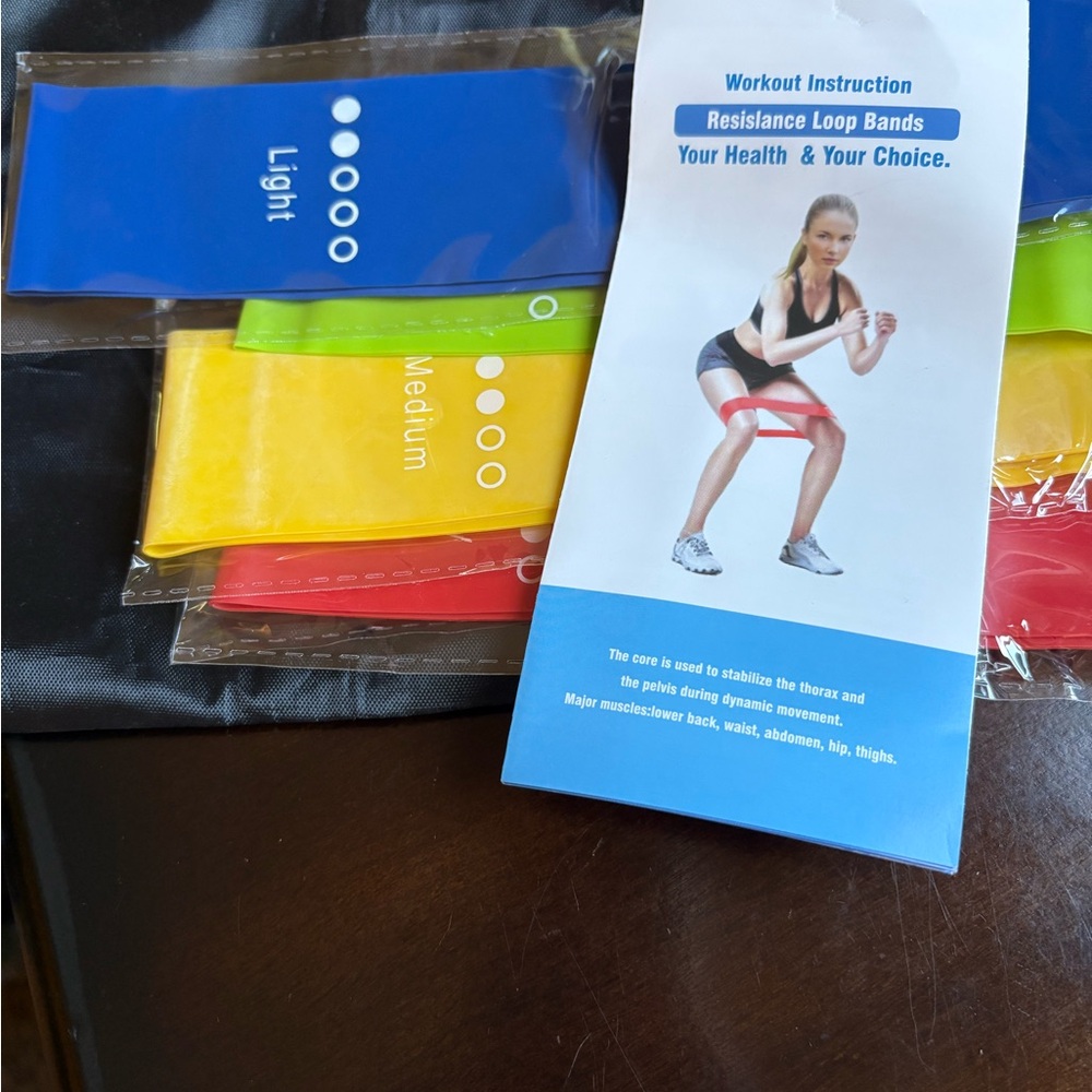 Resistance Loop Bands Set - Blue, Yellow, Red, Green, Black